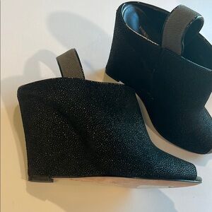 Rebecca Minkoff - 8.5, leather‎ wedges, slingback